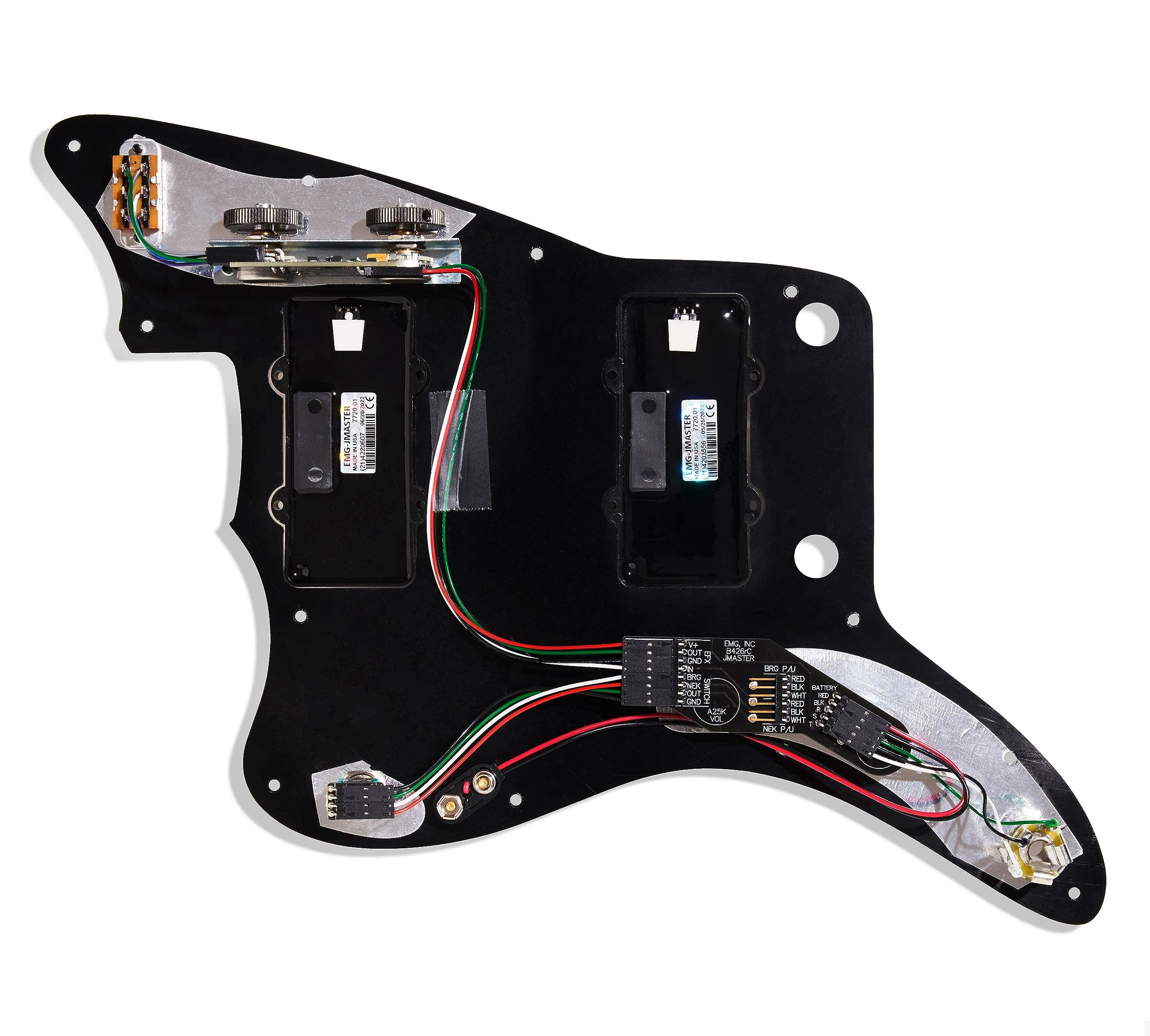 EMG JMaster Loaded Pickguard System, Black (7756.00)